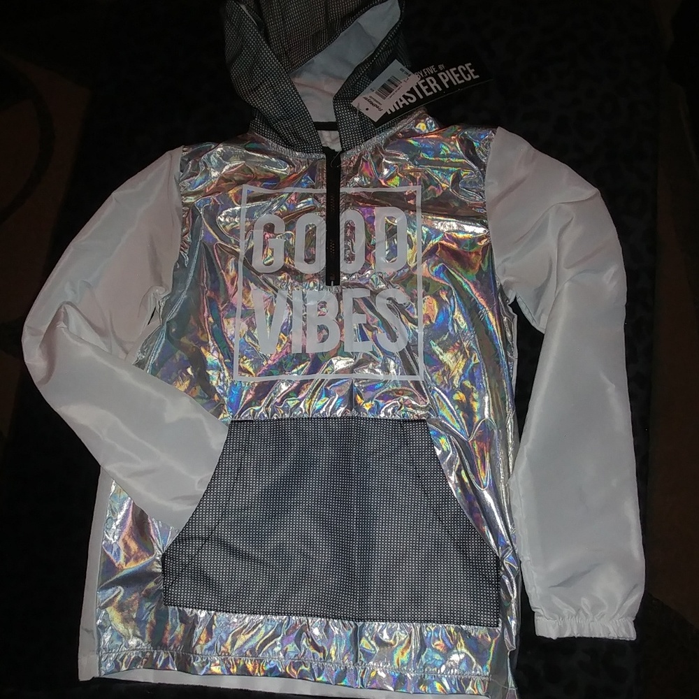 NWT qtr zip windbreaker